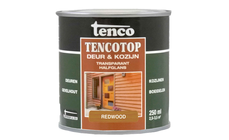 Tencotop Deur & Kozijn Transparant Redwood Verf/Beitsen Tenco verf  bij Houthandel Jan Sok