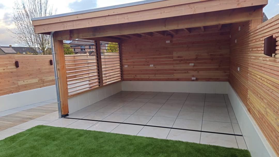 Houten overkapping — klantrealisatie